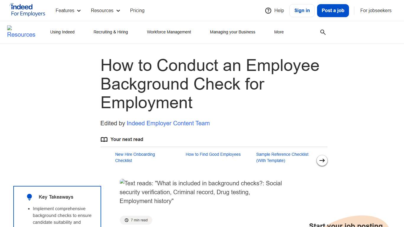 How to Conduct an Employee Background Check for Employment